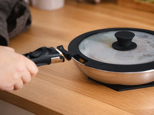 GLAZEN DEKSELSET VOOR AFNEEMBARE HANDGREEP – 24/26/28/30 CM - 3